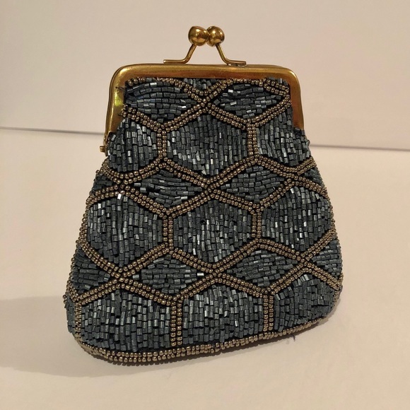 David Jeffery Handbags - David Jeffery Beaded Coin Purse